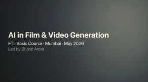 FTII Basic Course in AI for Film & Video Generation — Mumbai (May 2026)