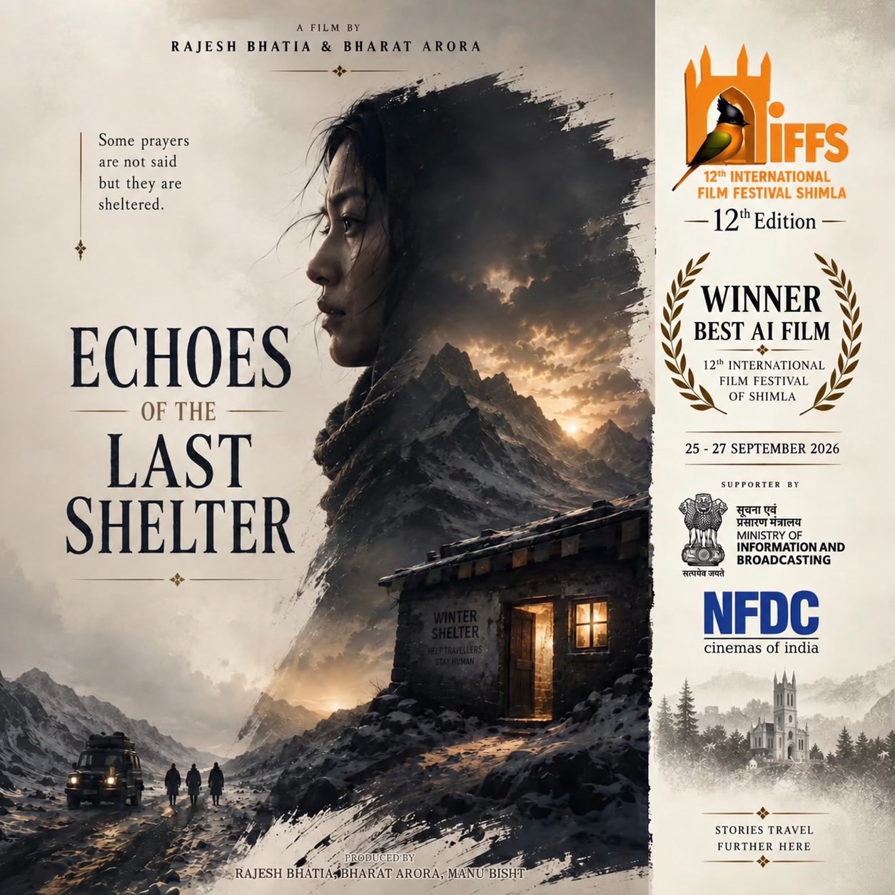 Echoes of the Last Shelter — Winner Best AI Film · 12th International Film Festival of Shimla · 2026