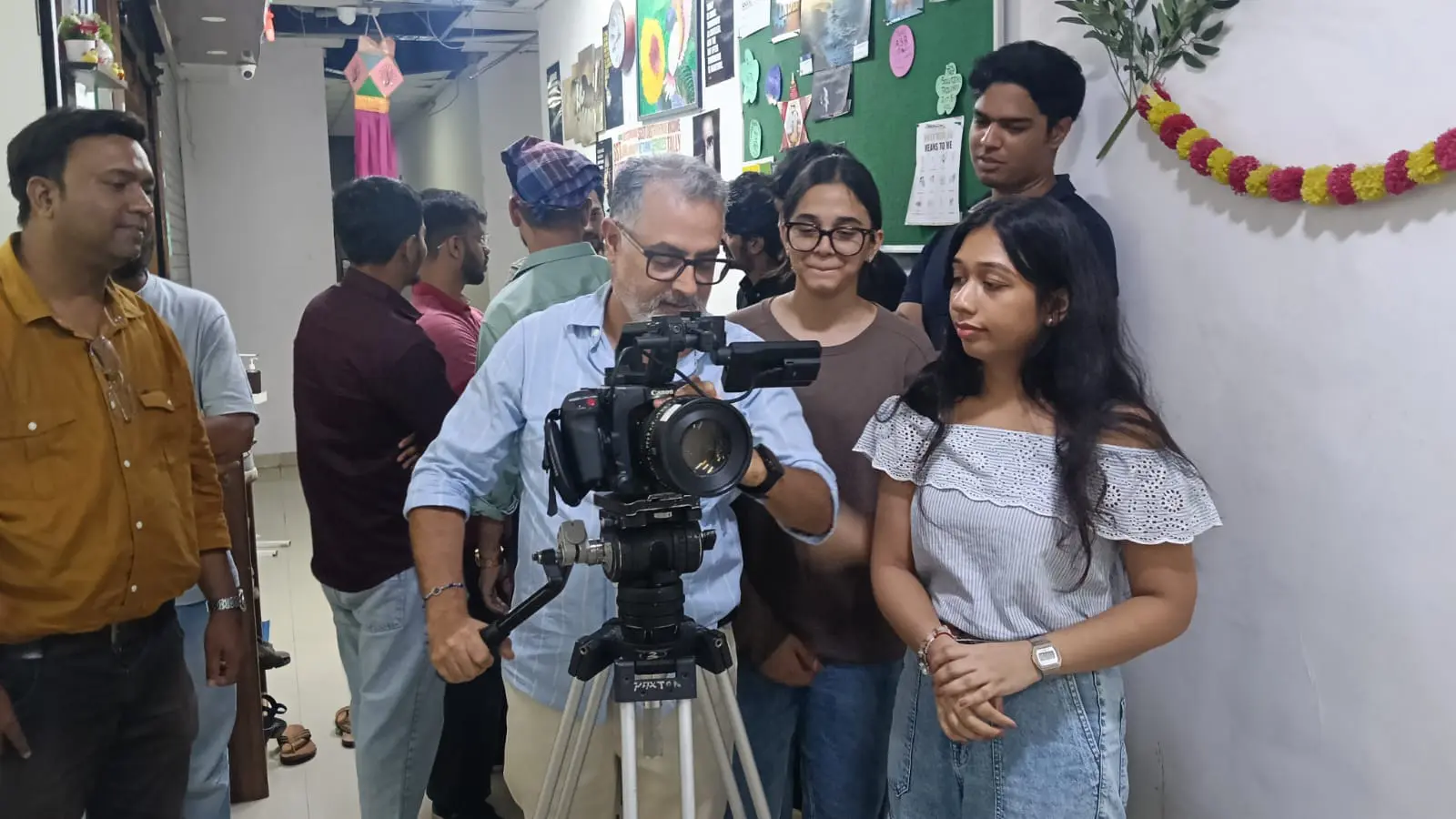 Theory session — Shutter Angle & Motion · FTII Digital Cinematography Workshop · Goregaon, Mumbai · 2026