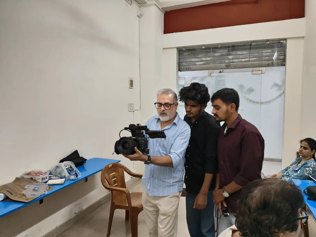 Theory session — Shutter Angle & Motion · FTII Digital Cinematography Workshop · Goregaon, Mumbai · 2026
